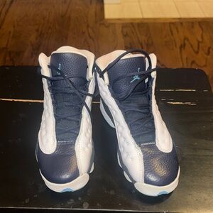 Jordan Kids Navy and White Sneakers
